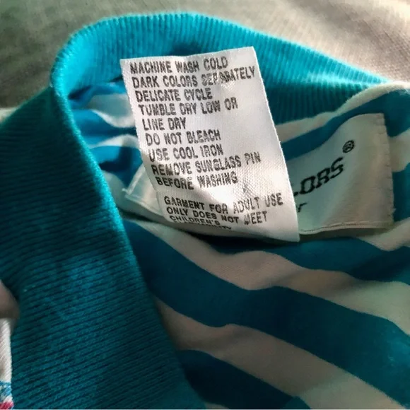 Vintage True Colors Sleepwear AOP All Over Pattern Cat Romper Pajamas size M - Picture 12 of 12